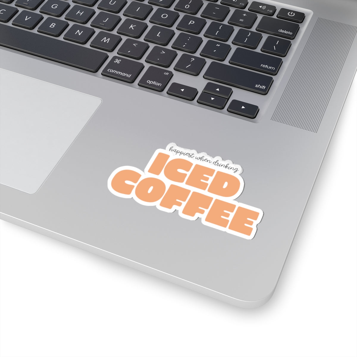 Happiest When Drinking Iced Coffee Sticker