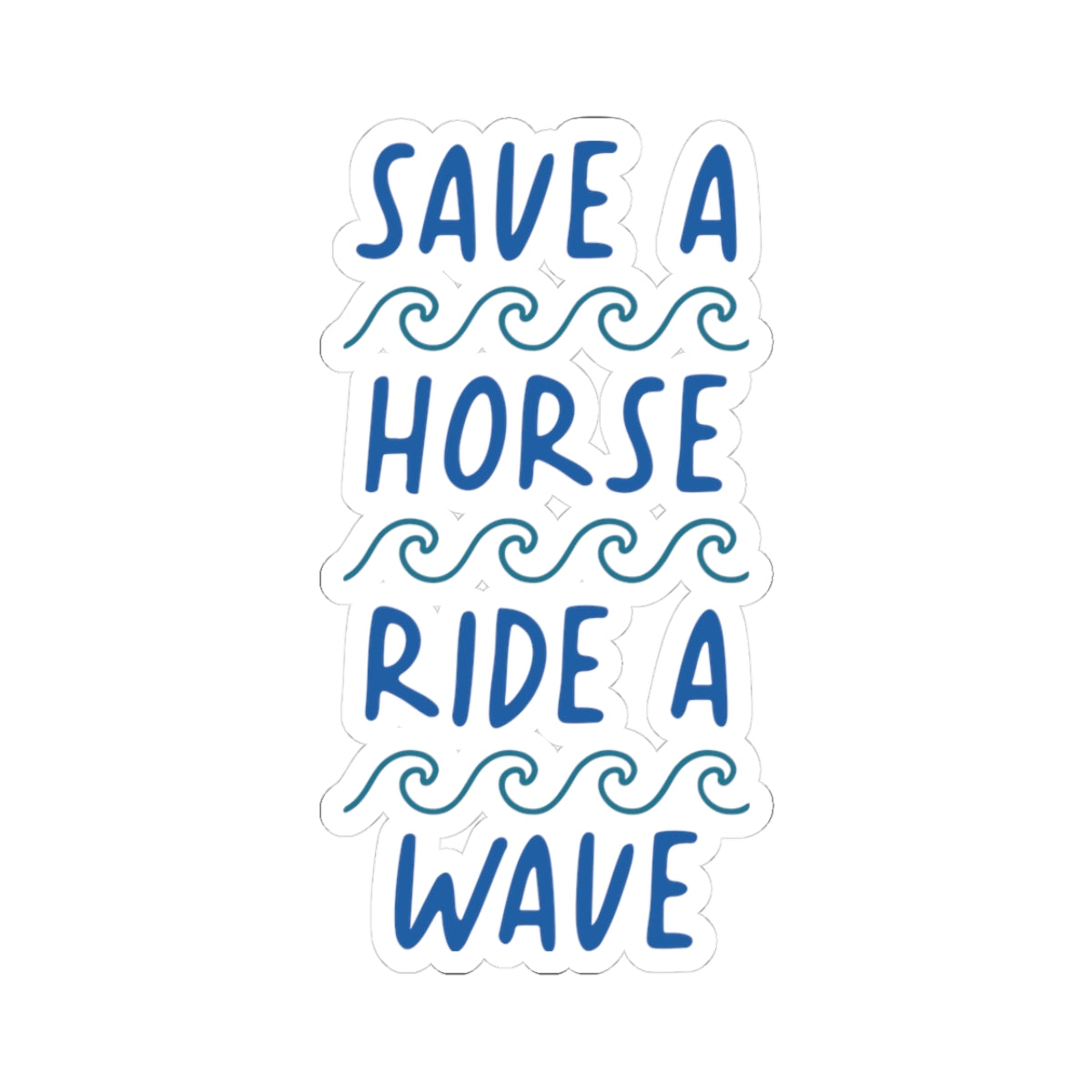 Ride A Wave Sticker