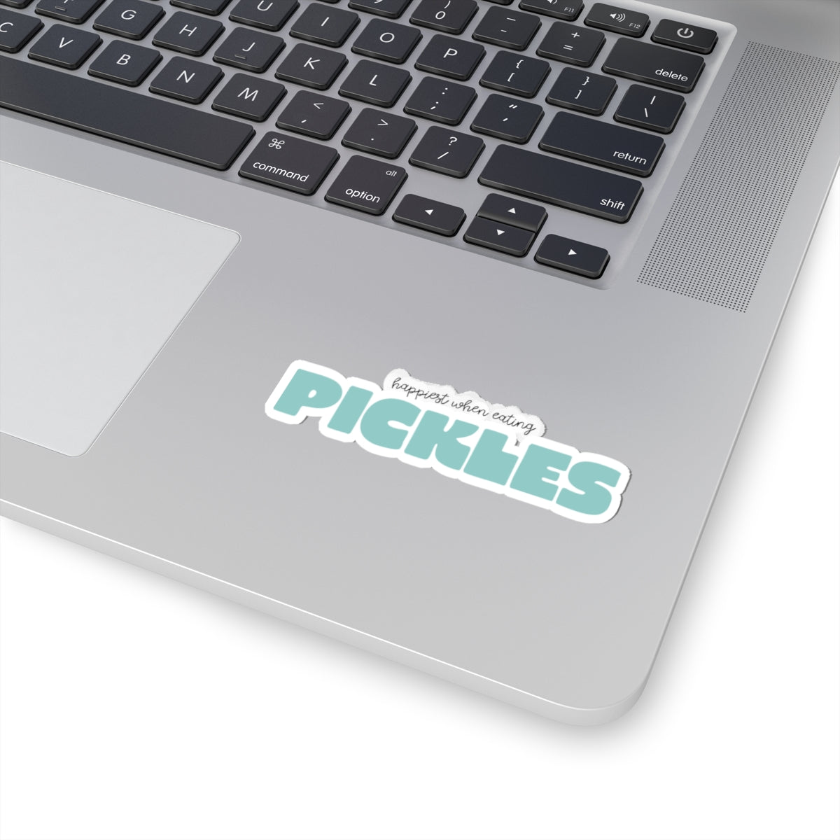 Happiest When Eating Pickles Sticker