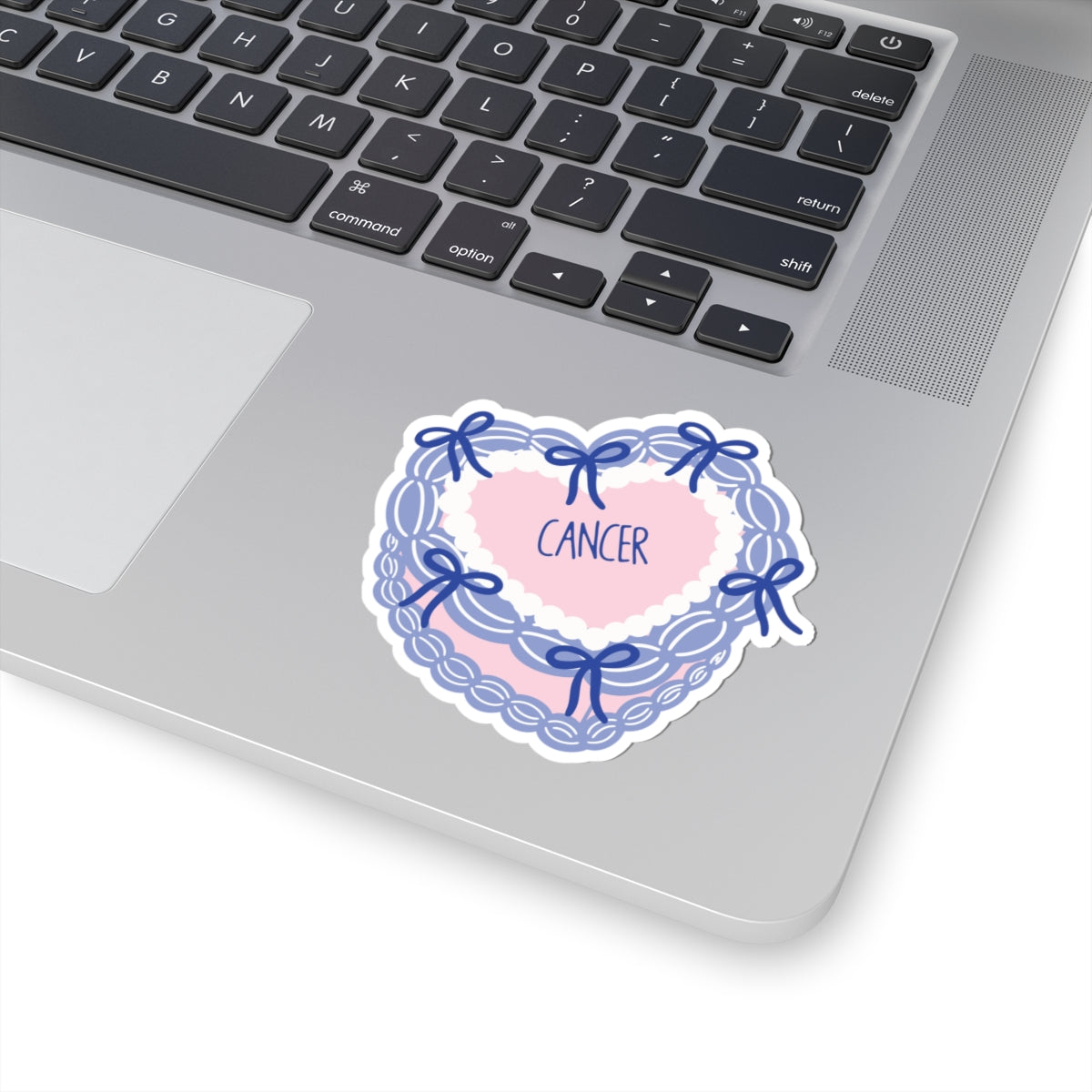 Cancer Vintage Cake Sticker